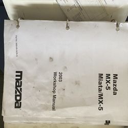 Miata MX5 2003 Workshop Manual