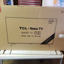 Tv TCL Roku 43", 4k, Alexa, Google, Excellent 
