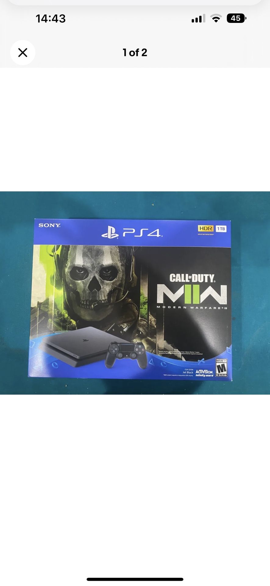 PS4 Console with Call of Duty: Modern Warfare 2Bundle 