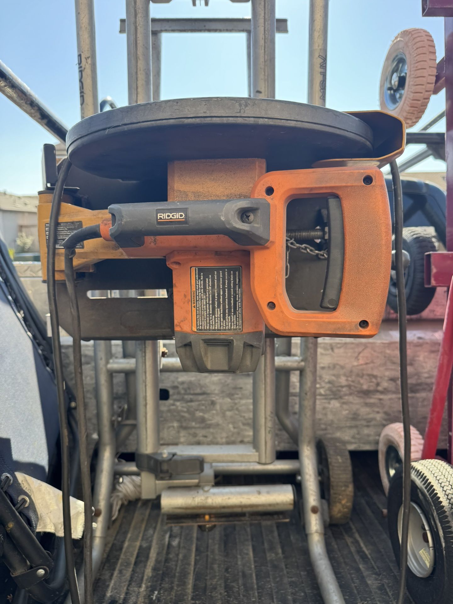 Ridgid Cut Off Saw With Stand