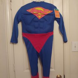 New Superman Costume Jumpsuit 