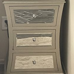 Mirrored Nightstand 