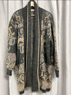 Mohair Blend Cardigan Large 