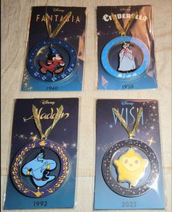 brand new sealed 2023 christmas ornaments disney movie Insiders club 