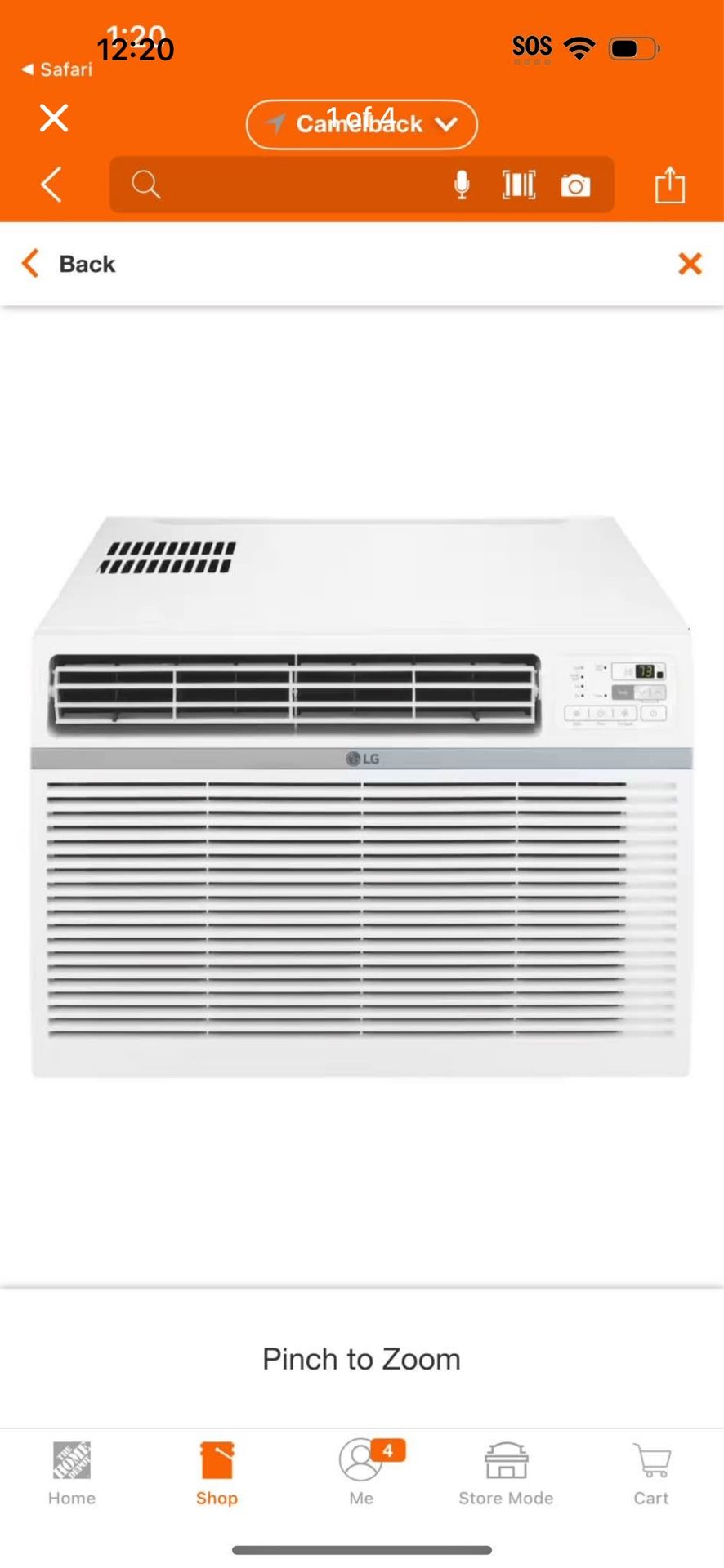 Window Air Conditioner 18,000 BTU