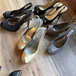 Sling-Back Open-Toe Stilletto Size 9