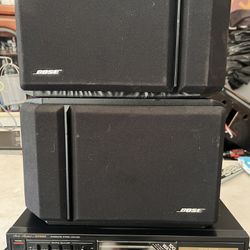 Speakers Bose Speakers And Fisher Amplifier 470 Watts Vintage Stereo Bose Speakers MAKE AN OFFER!