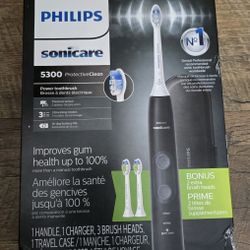 Philips Sonicare ProtectiveClean 5300 Rechargeable Electric Toothbrush, with Pressure Sensor, 3 Cleaning Modes, SmarTimer and QuadPacer