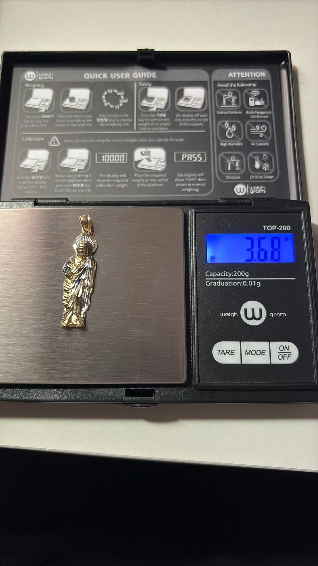 14k San Judas Pendant 