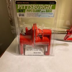 Pittsburg 3/4 Inch Pipe Clamp Set With Base #94053