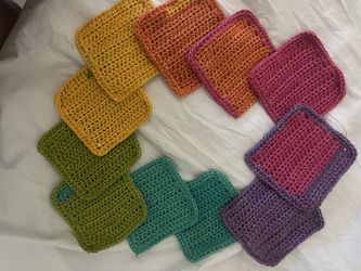 Crochet coasters