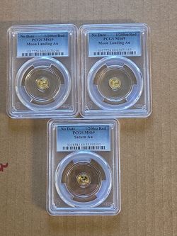 Gold Coin Rounds Lot of 3