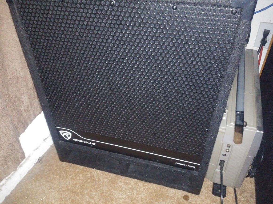 Rockville subwoofer and 12s speakers DJ, home audio