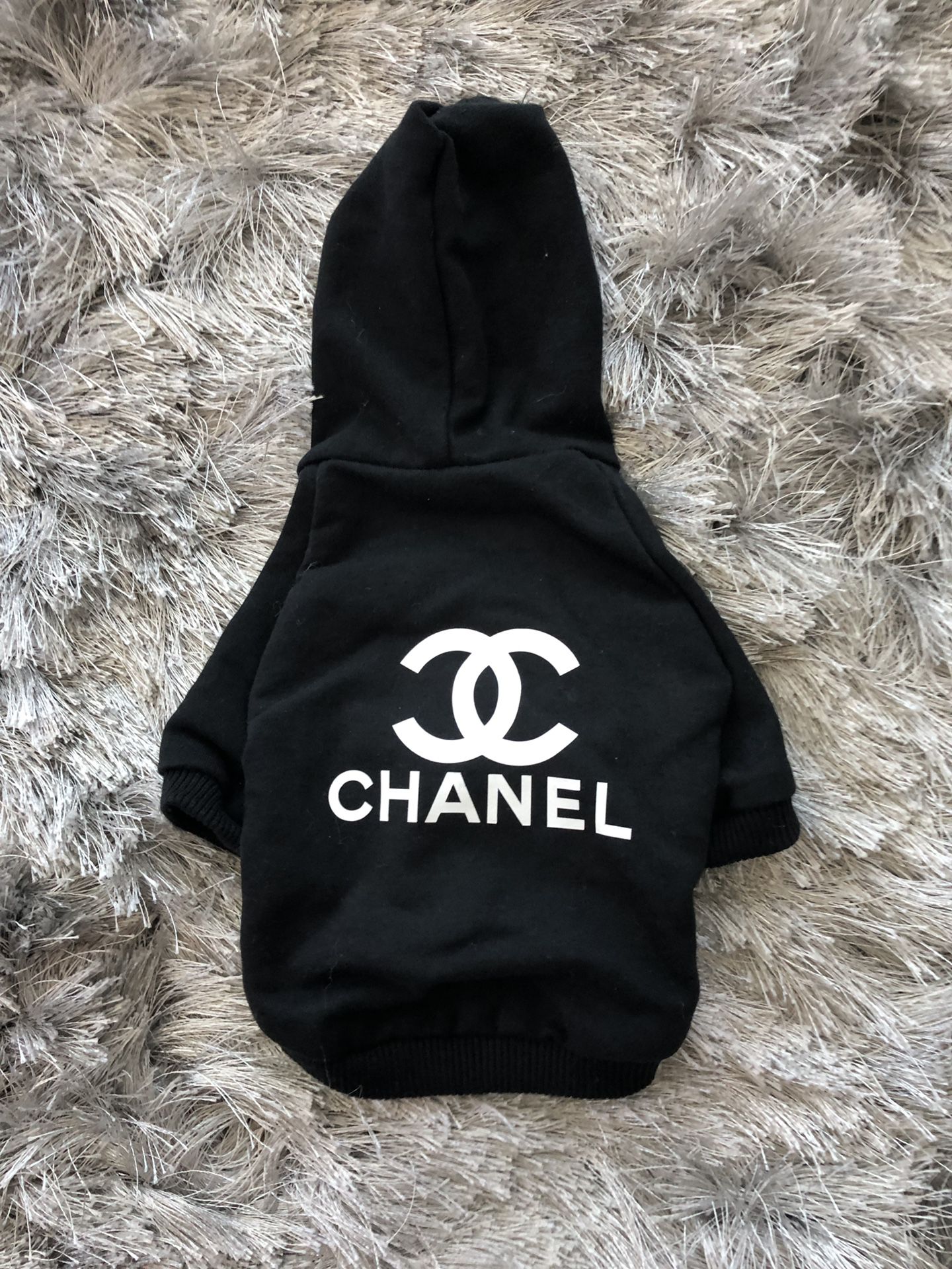 CHANEL DOG HOODIE CLOTHES BLACK XS for Sale in Los