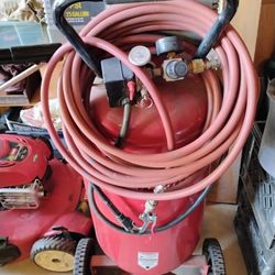 Porter Cable Electric Air Compressor On Wheels