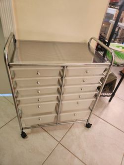 Craft storage cart