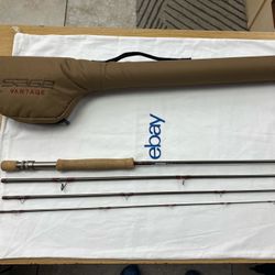SAGE Vantage 890-4 9'0" 8wt 4piece Fly Rod Fishing With Original Case No Reel
