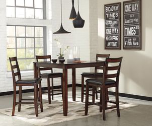 NEW Pub Table & 4 Stools By Ashley Furniture