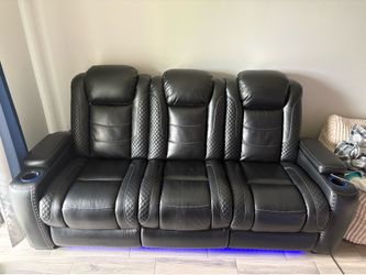 Black Leather Recliner