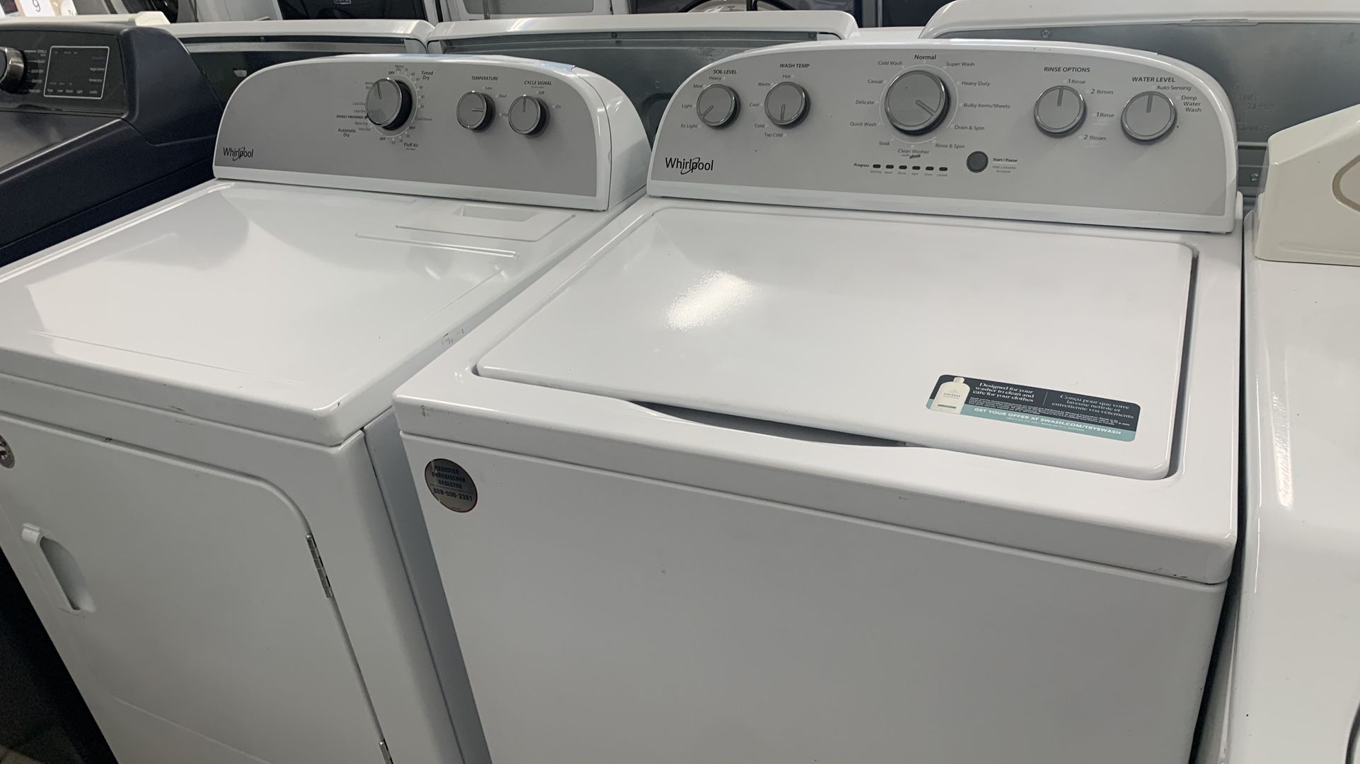 WASHER AND DRYER