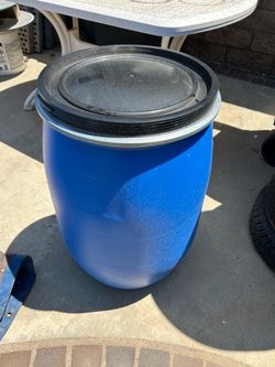 30 Gallons Plastic Barrel ($30 each) Clean Inside have 3
