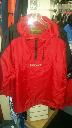 Timberland Half Zip WeatherGear Hooded Lightweight Pullover Jacket Size XL