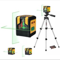 PREXISO Laser Level with Tripod, 100Ft Dual Modules Self Leveling Cross Line ...