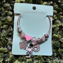 Snoopy Stainless  Steel Bracelet 