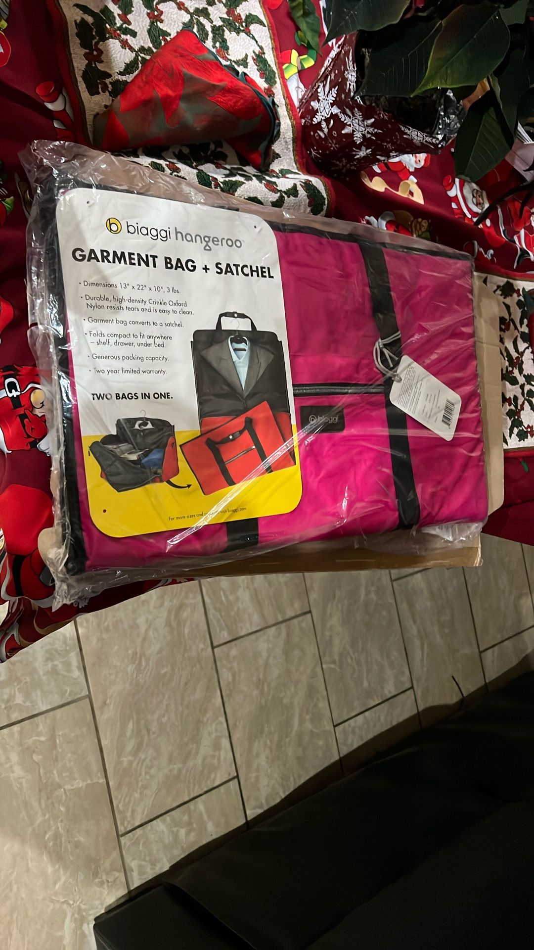 Garment Bag + Satchel