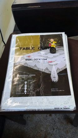 Vinyl tablecloths