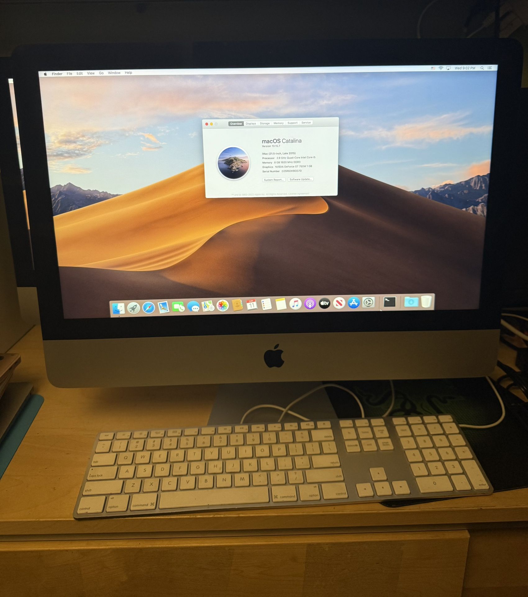 iMac 2015 21.5”/8GB RAM/1TB SSD/Fully Functional