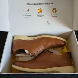 New Amberjack Size 12 Brown Leather Dress Shoes – Casual Chukka/Derby (Never Worn)