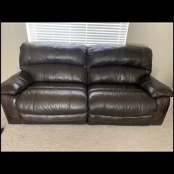 Ashley’s Furniture Leather Couch