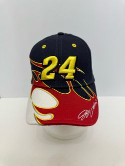 Vintage Chase Authentics Embroidered #24 Jeff Gordon NASCAR Dupont Motorsports Hendrick Flames Strapback Cap