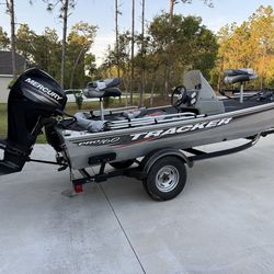ONLY 28 HOURS ON ENGINE/Original Owner – 2016 Bass Tracker PRO160 Freshwater Boat, Loaded & Turn-Key