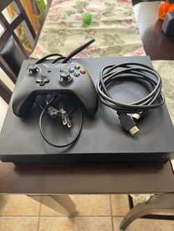 Xbox One X Console with Controller and Cables