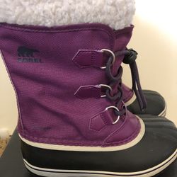 Sorel Girl’s Size 3 Winter Snow Boots - Excellent Condition