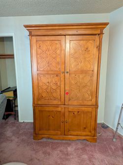 Pine TV cabinet