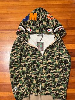 Bape Camo Shark Full Zip Hoodie (Size L)