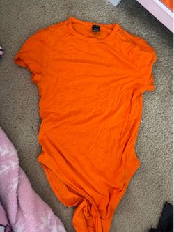 Orange bodysuit