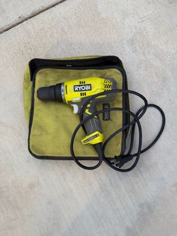 Ryobi Corded Electric Drill with case