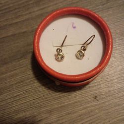 Tiny Crystal Earrings 