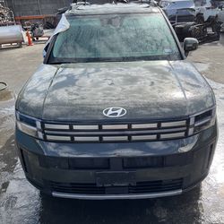 FRONT END 2024 2025 HYUNDAI SANTA FE BUMPER FENDER LIGHTS HOOD RADIATOR SUPPORT SUSPENSION