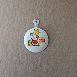 Vintage Burger King Tin Button 