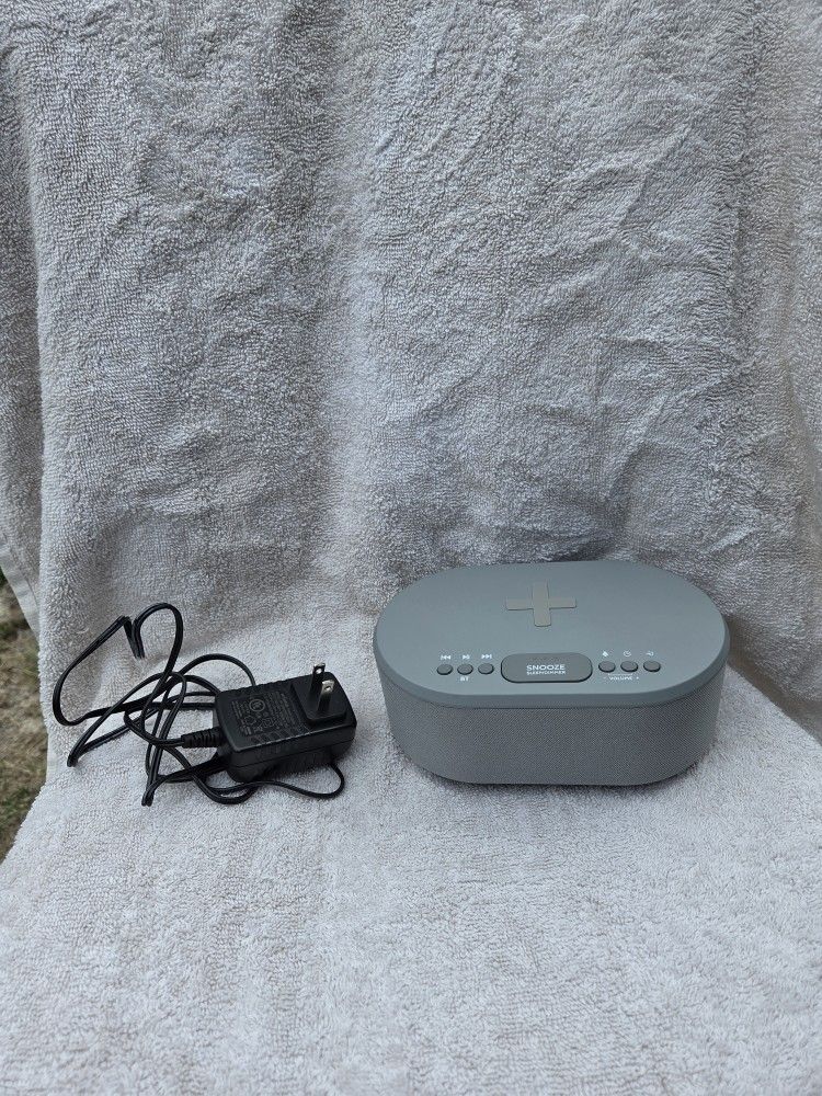 I-Box Digital Alarm Clock with Wireless Charging, FM Radio, Bluetooth