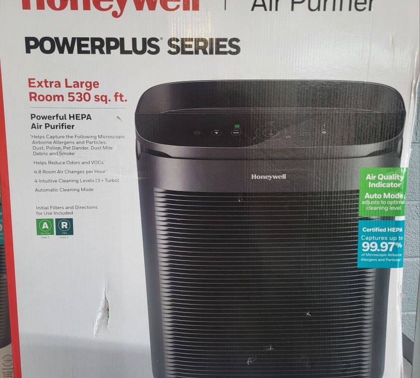 Air Purifiers
Honeywell PowerPlus HEPA Air Purifier, Extra-Large Room(530 sq. ft.)