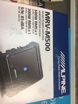 Alpine amplifier 500 W