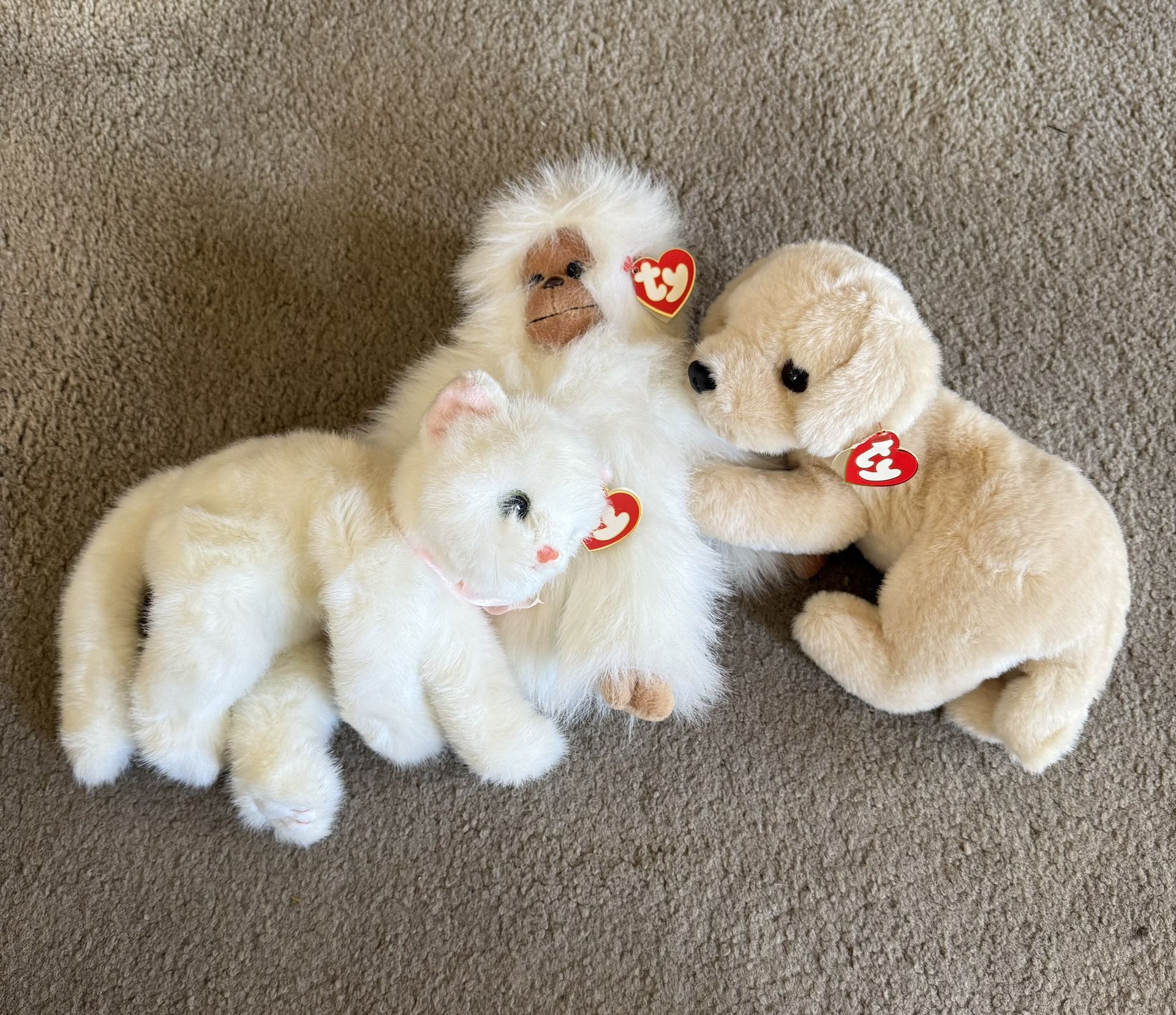 Vintage 1995 Ty Plush - Muffin, Crystal, & Tango - All In Beautiful Shape!