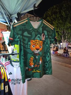Mexico National Soccer Jersey with Mascot Graphic