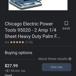Chicago Finishing Sander 